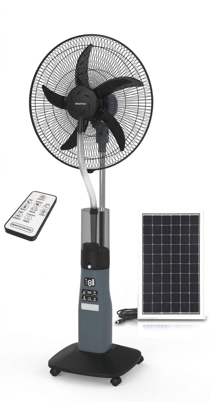 HF-2818M 18” RECHARGEABLE STANDING MIST FAN